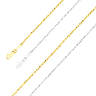  Yellow Gold Solid Ropa Chain 1 50 mm 16 18 20 inches Necklace