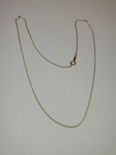 DAINTY 16 CHAIN NECKLACE 14K YELLOW GOLD PERFECT FOR PENDANTS N/R
