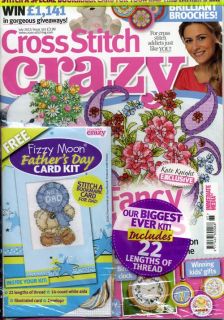 Cross Stitch Crazy Magazine July 2012 Issue 65 Fizzy Moon Fathers Day