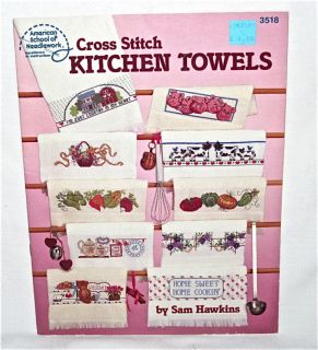 Cross Stitch Kitchen Towels Leaflet asn Sam Hawkins