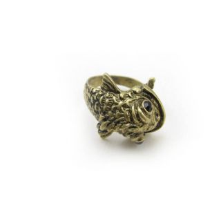 Antique Cute Small Fish Ring New Fashion Vintage Retro Jewelry Rings