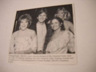 Nicolette Larson w Crowell Cash 1984 Promo Pic Text
