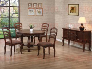 Marcus Dining Room Table Set 6 Piece Country Oak Server