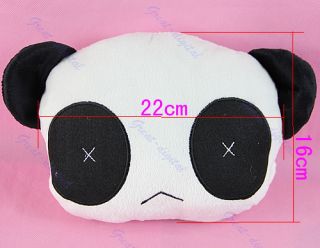 1pair Cute Panda Car Seat Plush Head Waist Neck Lumbar Rest Cover