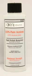 onyx professional 100 % pure acetone polish remover 4oz