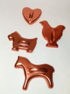  Vintage New Metal Cookie Cutters Mixed Lot Christmas Turkey Dog