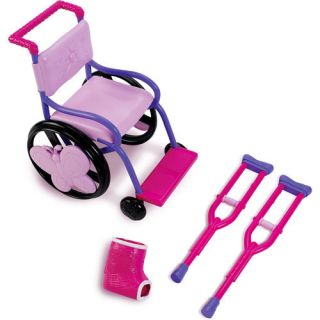 Wheel Chair set with crutches & cast doll 4 American Girl doll Mckenna