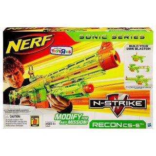 Nerf N Strike Recon CS 6 Blaster Clear Green Sonic
