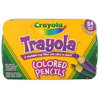  tray filled with colors to share the Crayola Colored Pencil Trayola