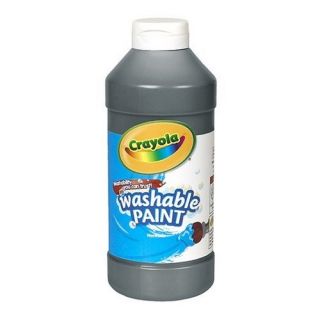 Crayola LLC BIN201651 Crayola Washable Paint 16 oz Black Plastic