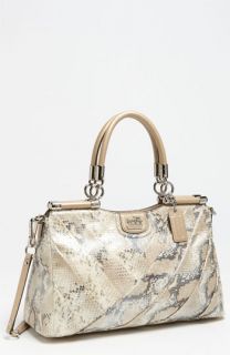 COACH Madison   Carrie Python Embossed Leather Shoulder Bag