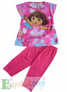420 NEW CUDDY Girls DARK PINK Dora OUTFIT TOPS PANTS SETS S4 5