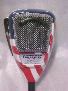  Ranger Astatic 636L Stars N Stripes Cb Ham radio mic Noise Canceling