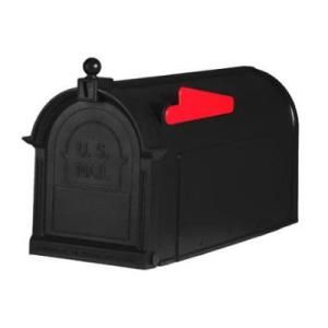  Solutions PP1000BL Ambrose Deluxe Black Poly Curbside Mailbox Large