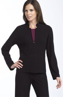 Eileen Fisher Stand Collar Jacket (Plus)