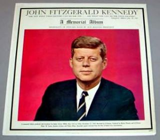 JOHN FITZGERALD KENNEDY LP   A Memorial Album
