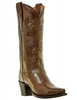 Womens Cowboy Boots Dan Post Maria Leather Medium B M Snip Toe Brown