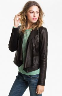 Trouvé Draped Leather Jacket