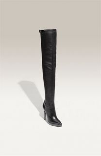 Burberry Stretch Leather Over the Knee Platform Boot