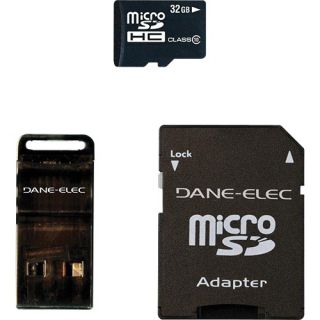 Dane Elec 32GB microSDHC Micro SD HC Class 10 Memory Storage Card