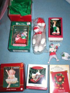 Huge lot of Christmas ornaments  Curious George & Puppy Love Hallmark