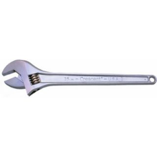 Crescent Tools AC115 15 Chrome Finish Adjustable Wrench, Tapered