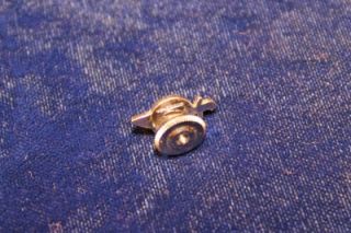 VINTAGE MASONIC SWORD CRESCENT STERLING SILVER TIE TACK PIN