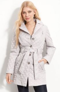 Laundry by Shelli Segal Quilted Coat with Belt