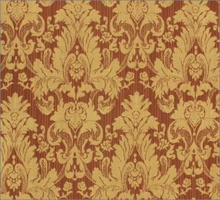  Gold Faux Silk Damask Jacquard 56w Fabric Double Side by Yard
