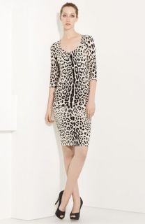 Dolce&Gabbana Leopard Print Stretch Silk Dress