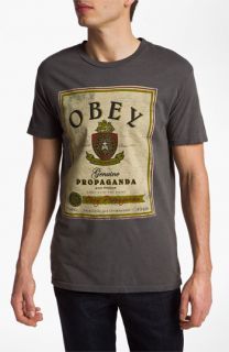 Obey Whiskey Label Graphic T Shirt