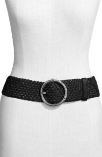 Cole Haan Genevieve Wide Braided Leather Belt