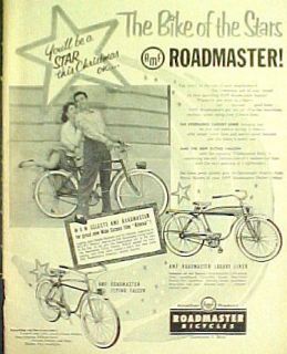 1954 Debbie Reynolds Vic Damone Movie Roadmaster Bicycles Star