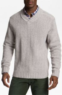 Cutter & Buck Northlands V Neck Wool Blend Sweater