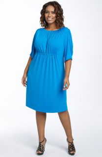 Suzi Chin for Maggy Boutique Pintucked Dress (Plus)