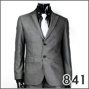 JEJE Slim Fit Dark Gray Mens Suits Jacket Pants US 40R