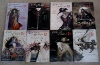 Vampire Hunter D Series 8 Books by Hideyuki Kikuchi Softcovers EXC