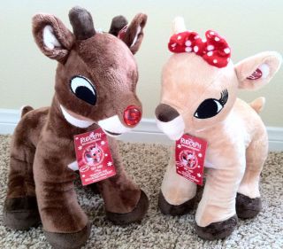 NWT DAN DEE LARGE 14 RUDOLPH THE RED NOSED REINDEER AND CLARICE MUSIC