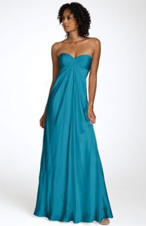 Laundry by Shelli Segal Strapless Charmeuse Gown