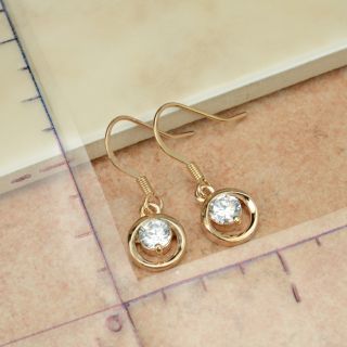 65071 Elegant Swarovski Crystal 18K Rose Gold GP Dangle Earring