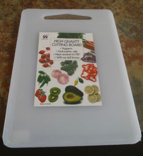 Plastic Cutting Board Large 10 x 14 White Poly US Seller Ships Free