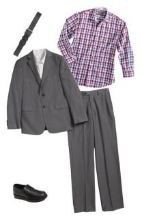 DKNY Wool Blend Suit & Thomas Dean Shirt (Big Boys)