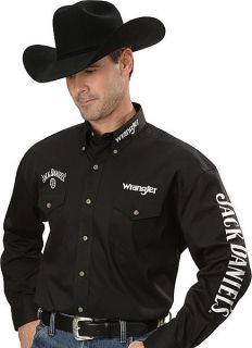  Wrangler Mens Jack Daniel's Shirt M Ed Black