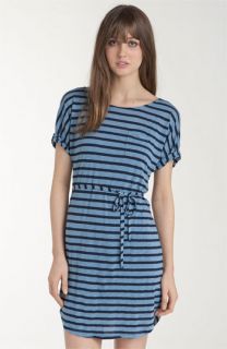 Splendid Belted Nautical Stripe Dress