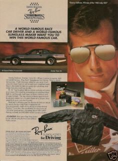 1989 Ray Ban Sunglasses Original Ad Danny Sullivan Indy