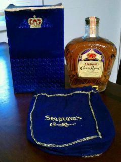 Seagrams Crown Royal Whiskey SEALED 1958