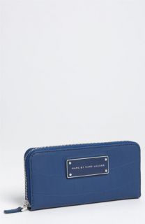 MARC BY MARC JACOBS Take Me Croc Embossed Zip Around Wallet