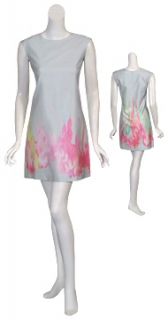 Delightful Cynthia Rowley Pastel Silk Dress $440 4 New