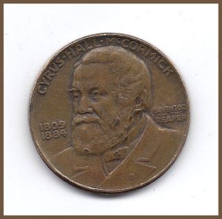 19 Cyrus Hall McCormick Reaper Inventor Medal 1931 100 yr Anniversary