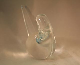 Steuben Crystal Art Glass Wild Dove 8426 by Bernard x Wolffe 1981